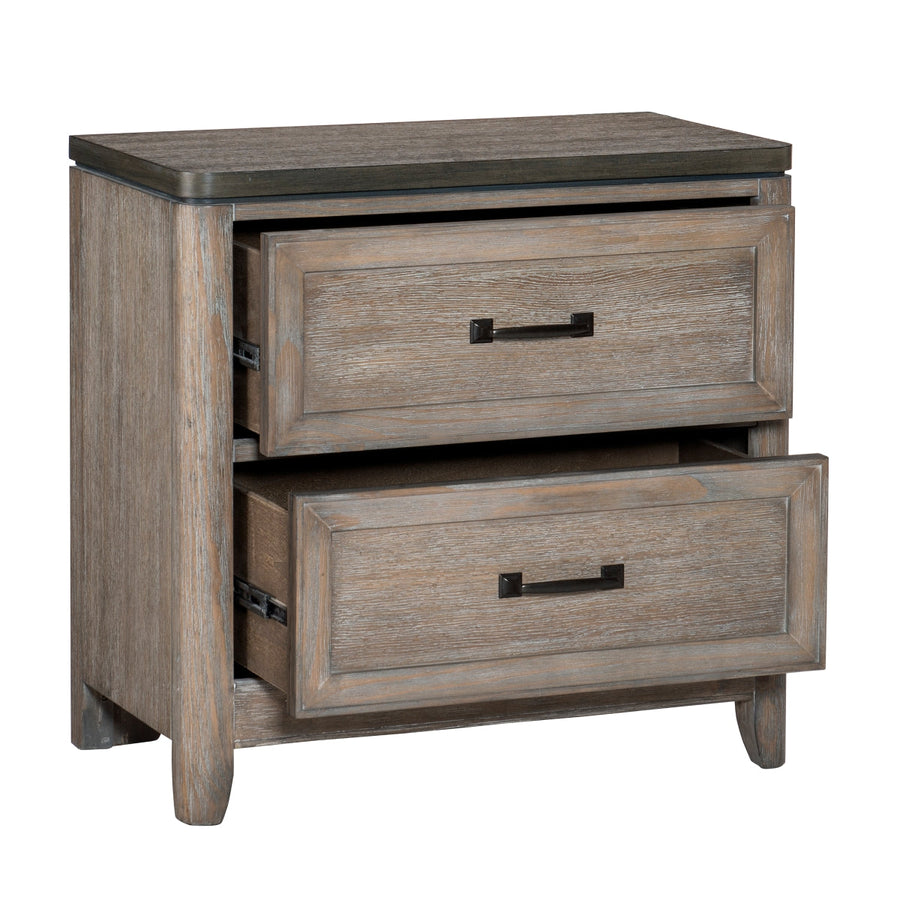 Newell Light Brown Nightstand from Homelegance - Luna Furniture