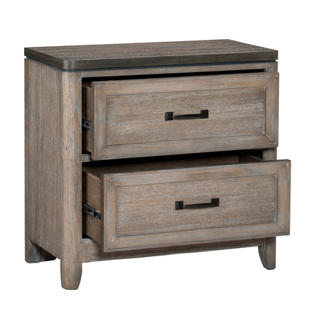 Newell Light Brown Nightstand from Homelegance - Luna Furniture