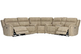 Next-Gen DuraPella Sand 3-Piece Power Reclining Sectional from Ashley - Luna Furniture