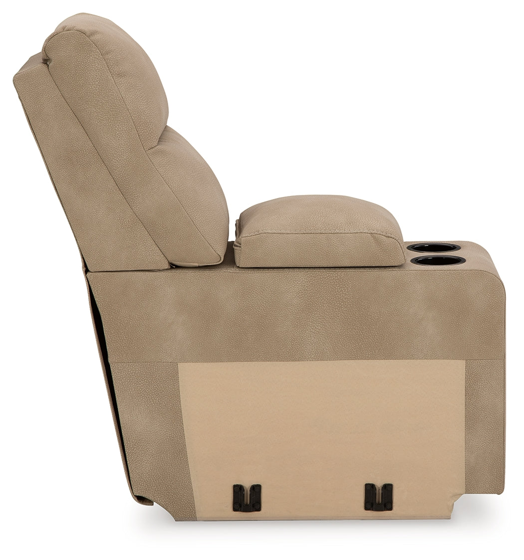 Next-Gen DuraPella Sand Console with Storage from Ashley - Luna Furniture