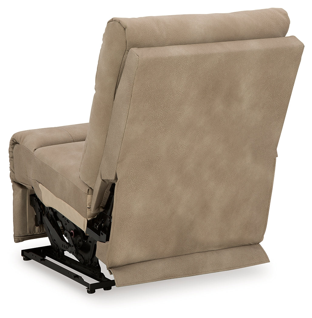 Next-Gen DuraPella Sand Power Armless Recliner from Ashley - Luna Furniture