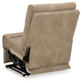 Next-Gen DuraPella Sand Power Armless Recliner from Ashley - Luna Furniture