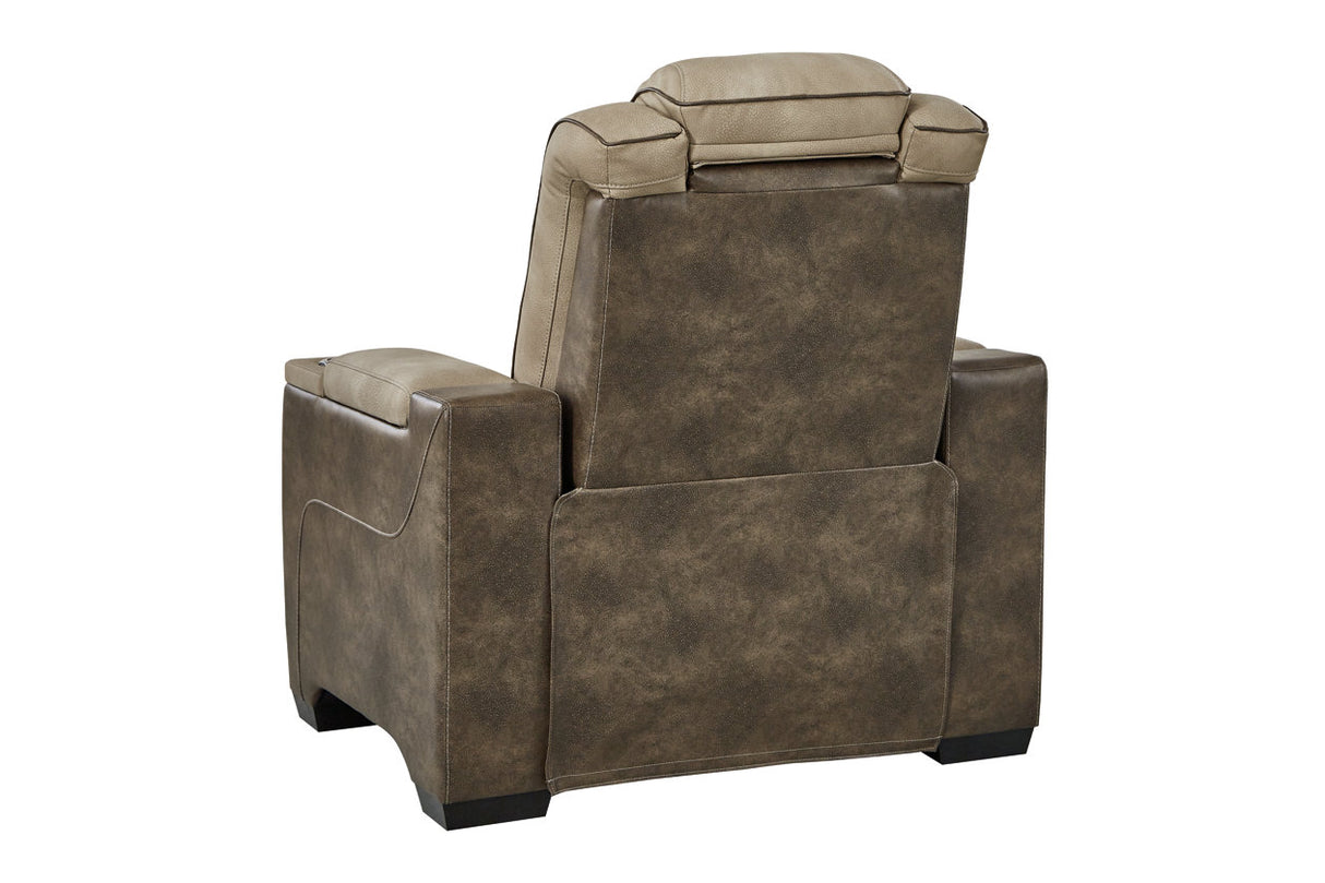 Next-Gen DuraPella Sand Power Recliner from Ashley - Luna Furniture