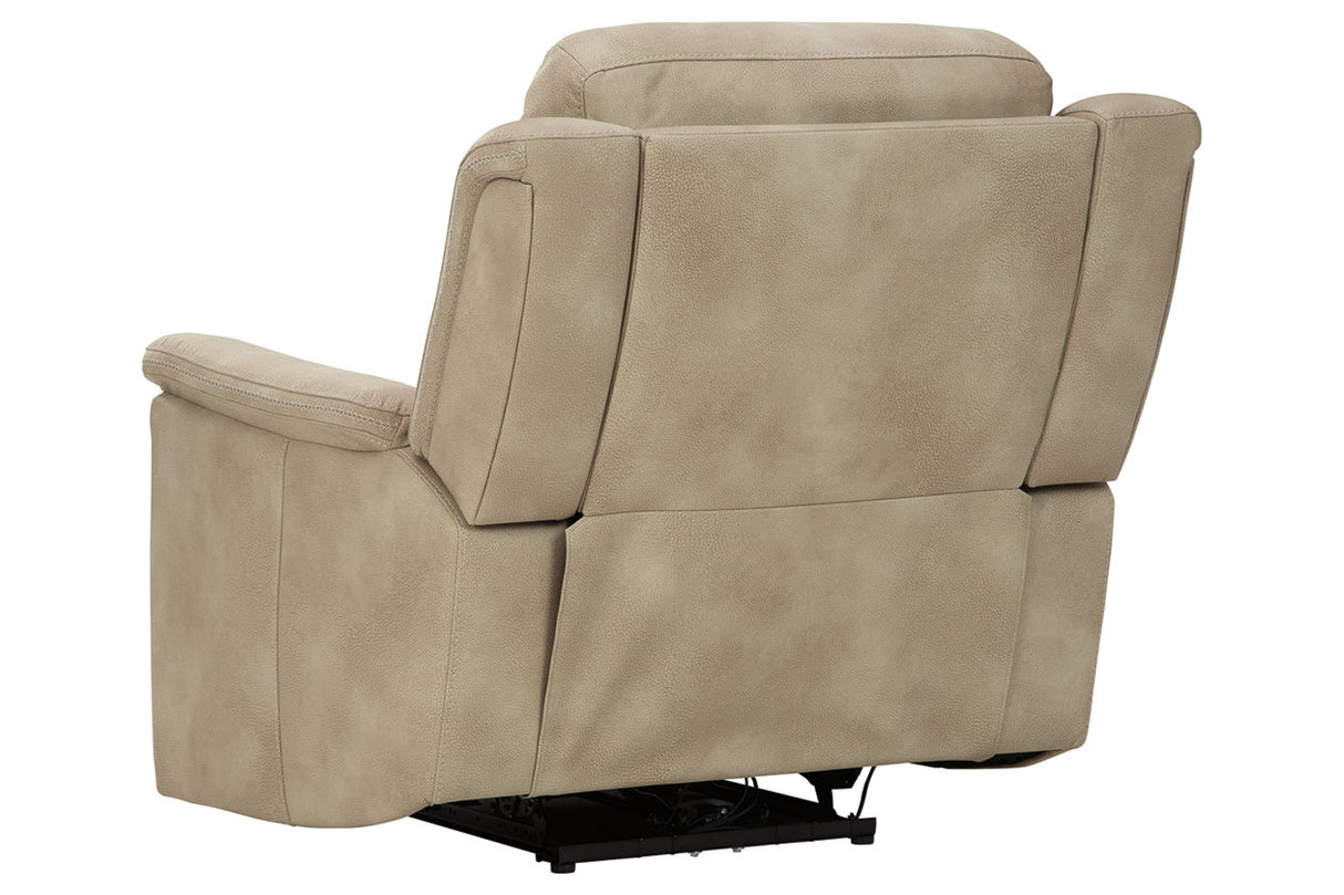 Next-Gen DuraPella Sand Power Recliner from Ashley - Luna Furniture
