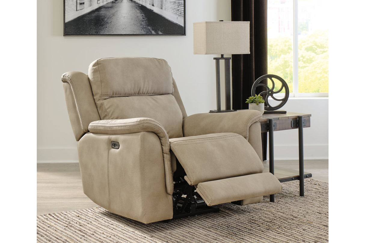 Next-Gen DuraPella Sand Power Recliner from Ashley - Luna Furniture