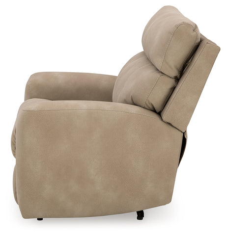 Next-Gen DuraPella Sand Power Recliner from Ashley - Luna Furniture