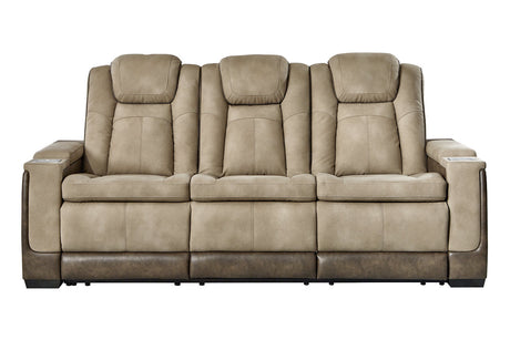 Next-Gen DuraPella Sand Power Reclining Sofa from Ashley - Luna Furniture