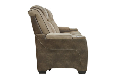 Next-Gen DuraPella Sand Power Reclining Sofa from Ashley - Luna Furniture