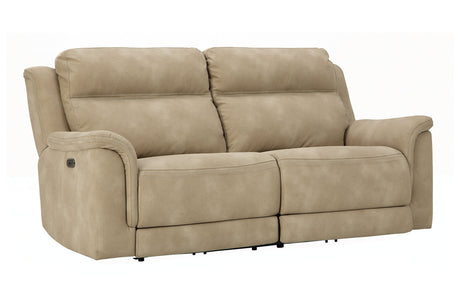 Next-Gen DuraPella Sand Power Reclining Sofa from Ashley - Luna Furniture