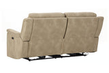Next-Gen DuraPella Sand Power Reclining Sofa from Ashley - Luna Furniture