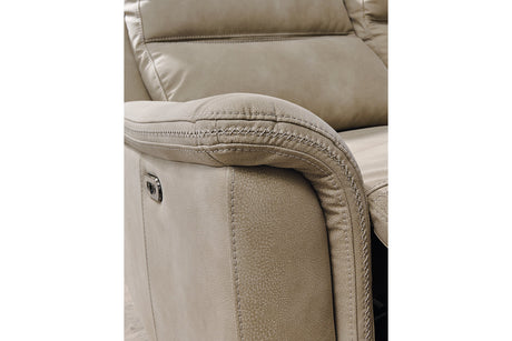 Next-Gen DuraPella Sand Power Reclining Sofa from Ashley - Luna Furniture