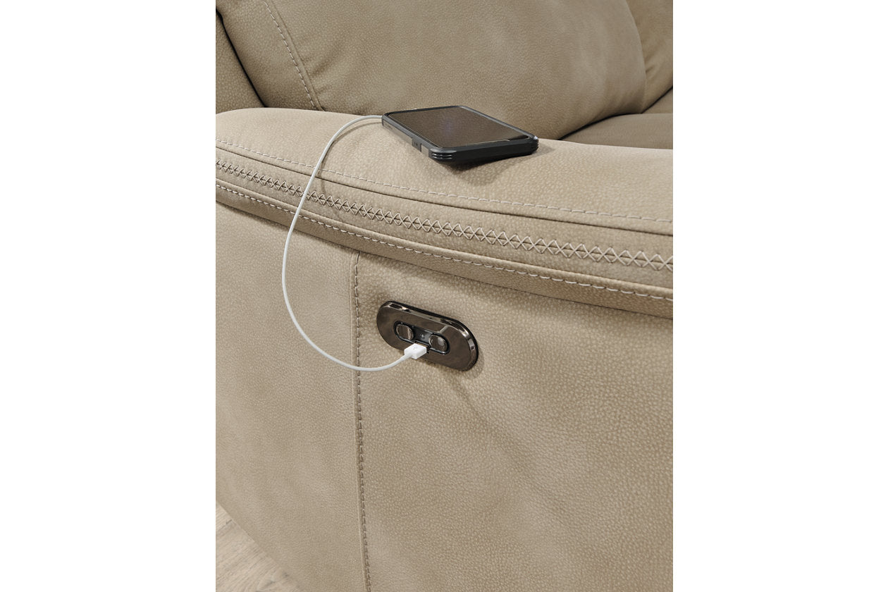 Ashley Next-Gen DuraPella Sand Power Reclining Sofa – Luna Furniture