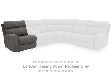 Next-Gen DuraPella Slate Left-Arm Facing Power Recliner from Ashley - Luna Furniture