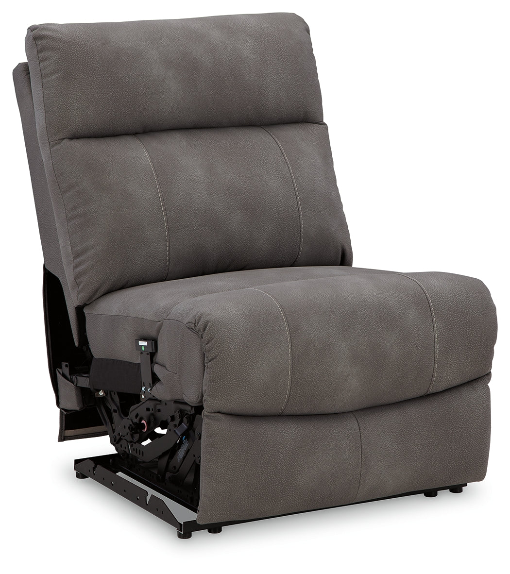 Next-Gen DuraPella Slate Power Armless Recliner from Ashley - Luna Furniture