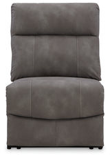 Next-Gen DuraPella Slate Power Armless Recliner from Ashley - Luna Furniture