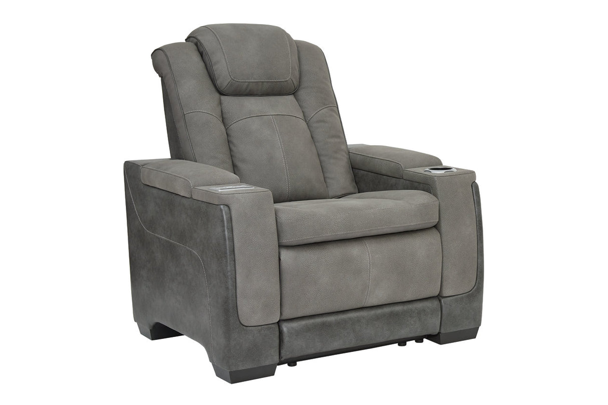 Next-Gen DuraPella Slate Power Recliner from Ashley - Luna Furniture