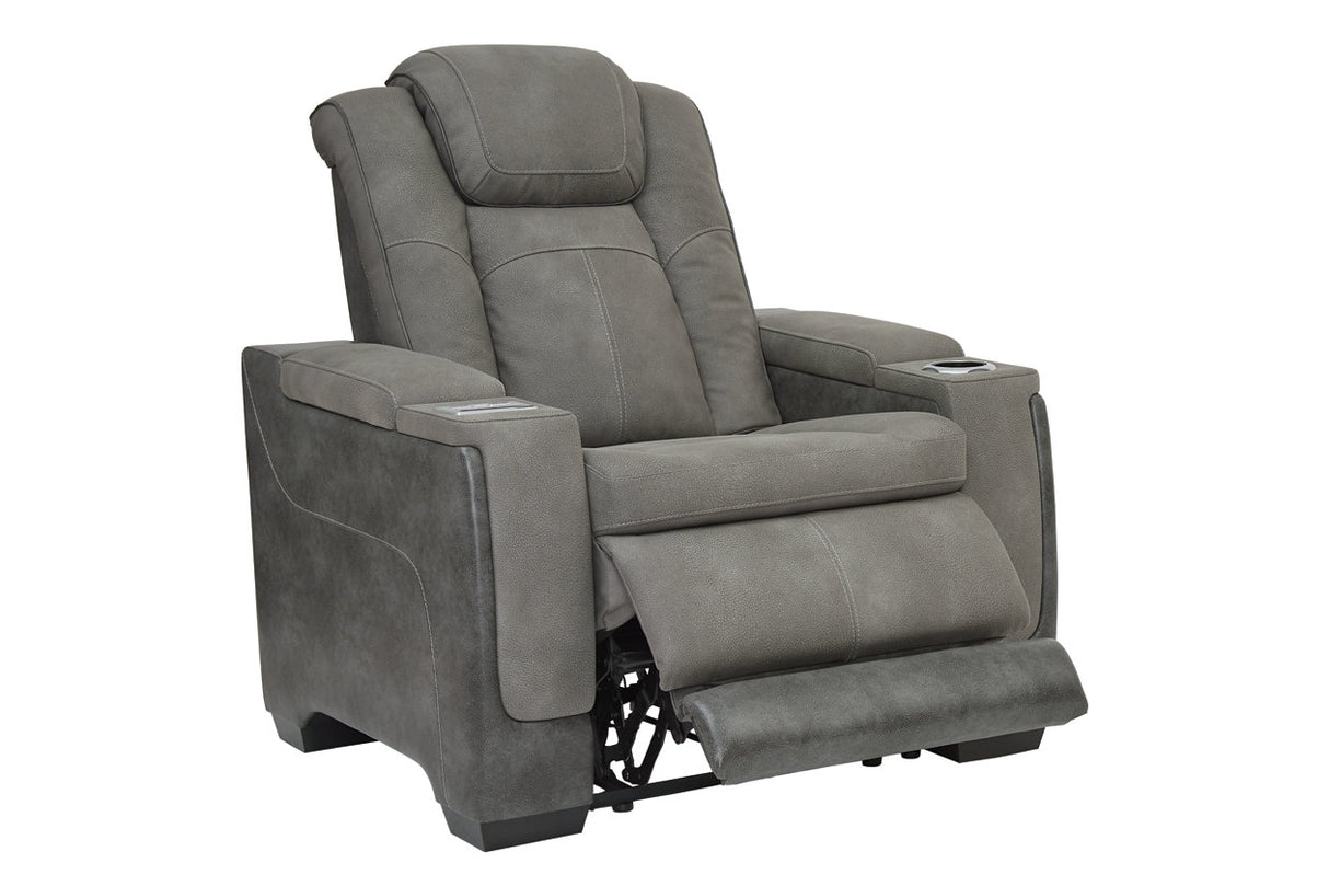 Next-Gen DuraPella Slate Power Recliner from Ashley - Luna Furniture
