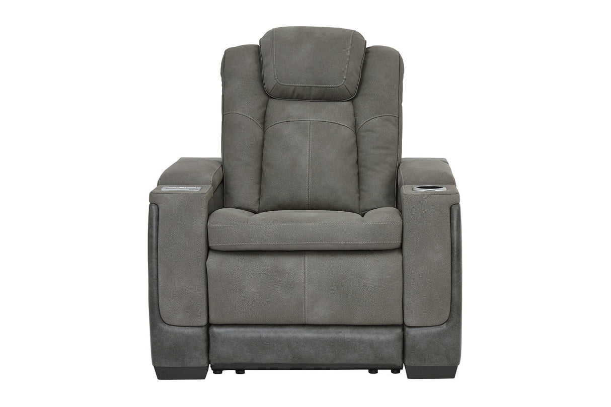 Next-Gen DuraPella Slate Power Recliner from Ashley - Luna Furniture