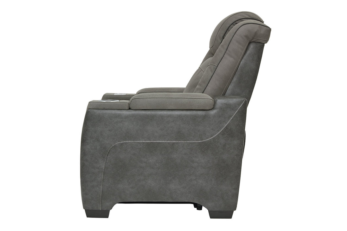 Next-Gen DuraPella Slate Power Recliner from Ashley - Luna Furniture