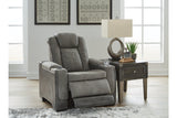 Next-Gen DuraPella Slate Power Recliner from Ashley - Luna Furniture
