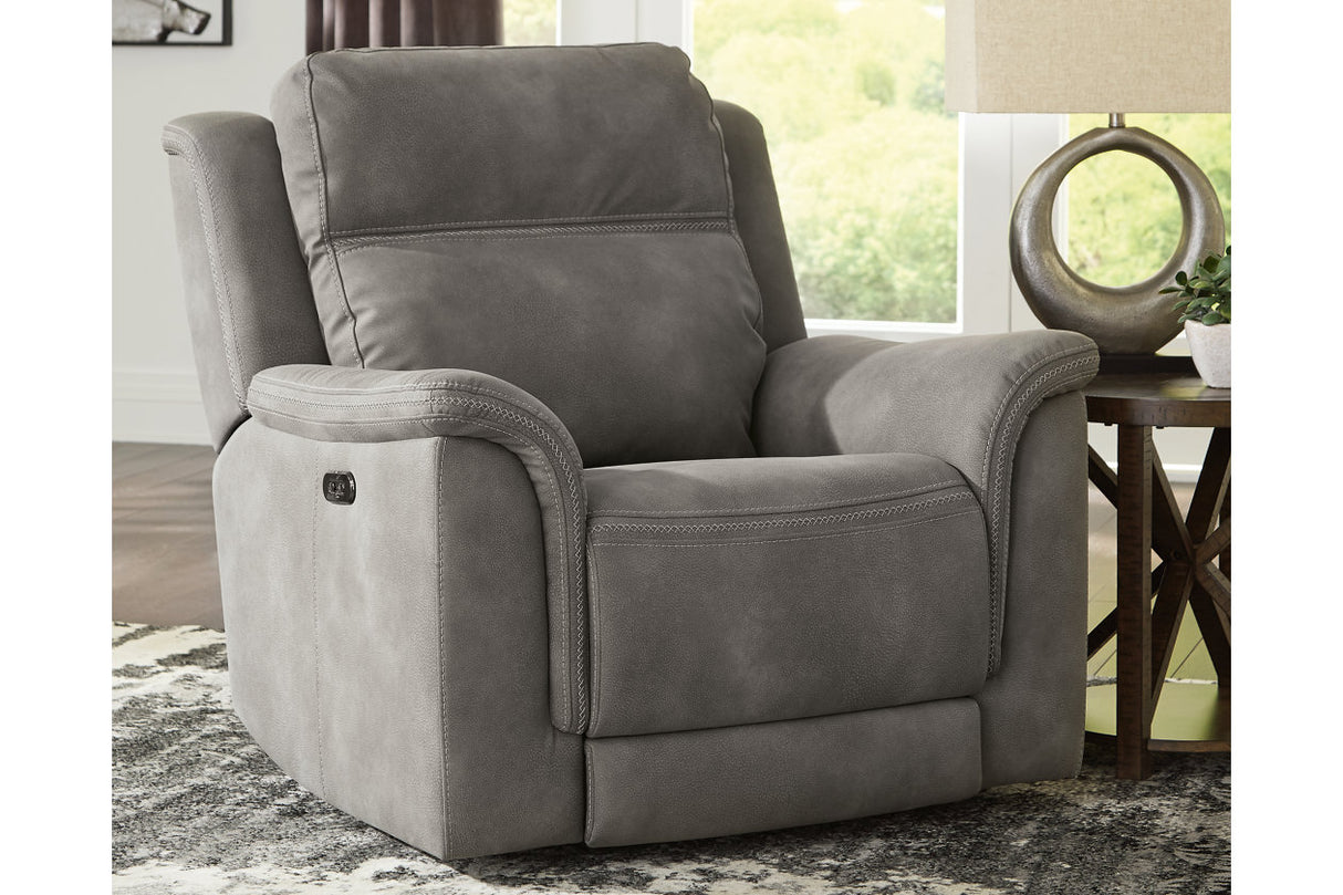 Next-Gen DuraPella Slate Power Recliner from Ashley - Luna Furniture