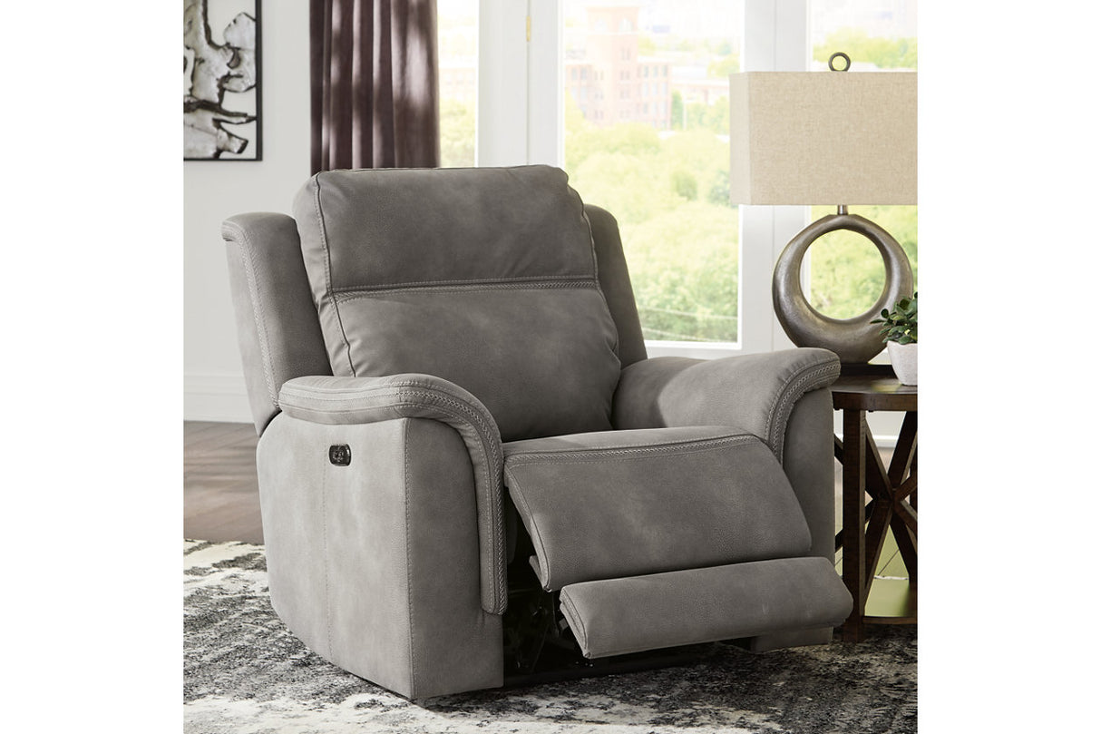 Next-Gen DuraPella Slate Power Recliner from Ashley - Luna Furniture