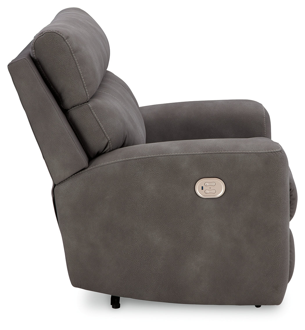 Next-Gen DuraPella Slate Power Recliner from Ashley - Luna Furniture