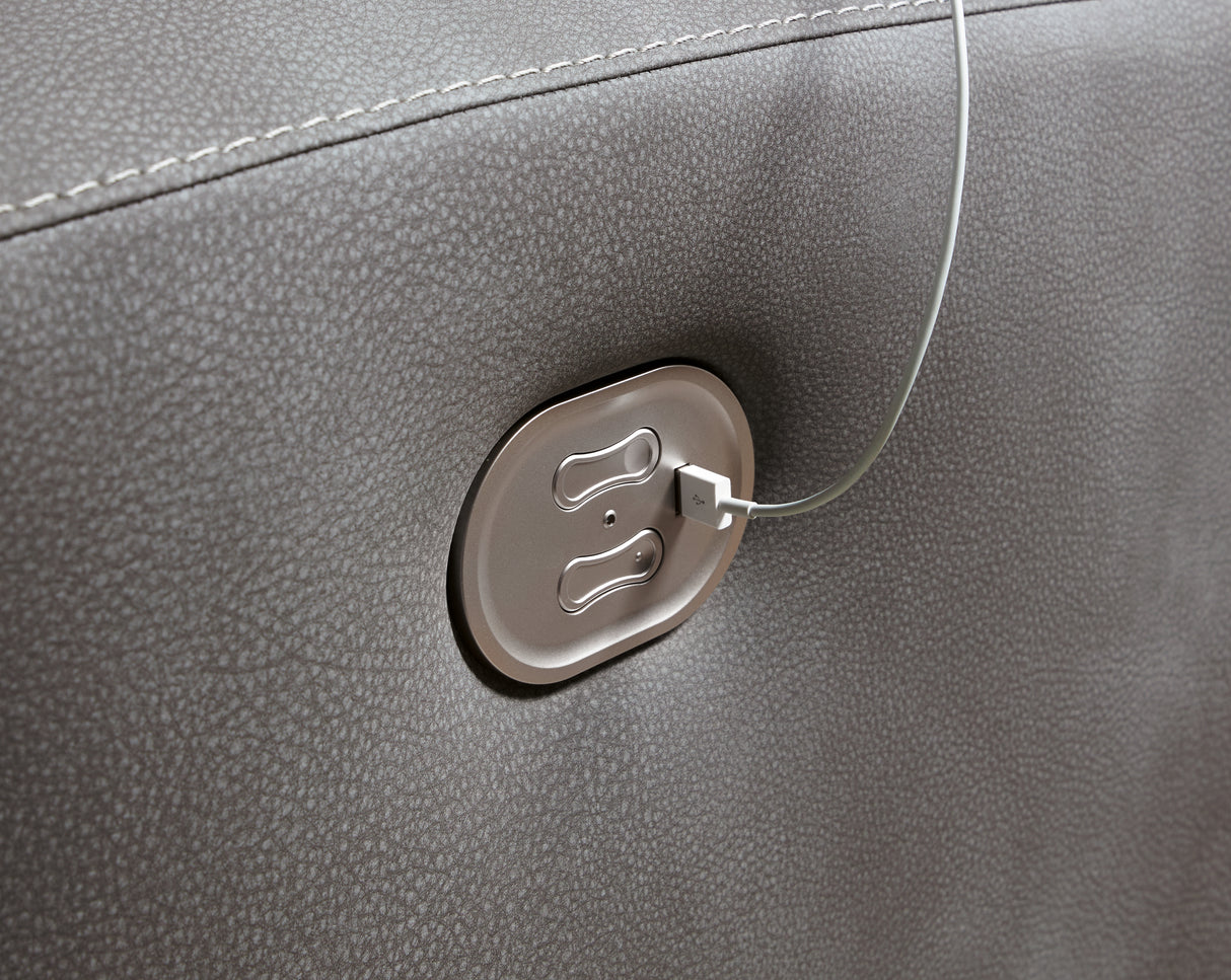 Next-Gen DuraPella Slate Power Recliner from Ashley - Luna Furniture