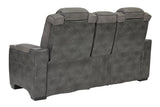 Next-Gen DuraPella Slate Power Reclining Loveseat with Console from Ashley - Luna Furniture