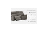 Next-Gen DuraPella Slate Power Reclining Loveseat with Console from Ashley - Luna Furniture