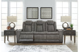 Next-Gen DuraPella Slate Power Reclining Sofa from Ashley - Luna Furniture