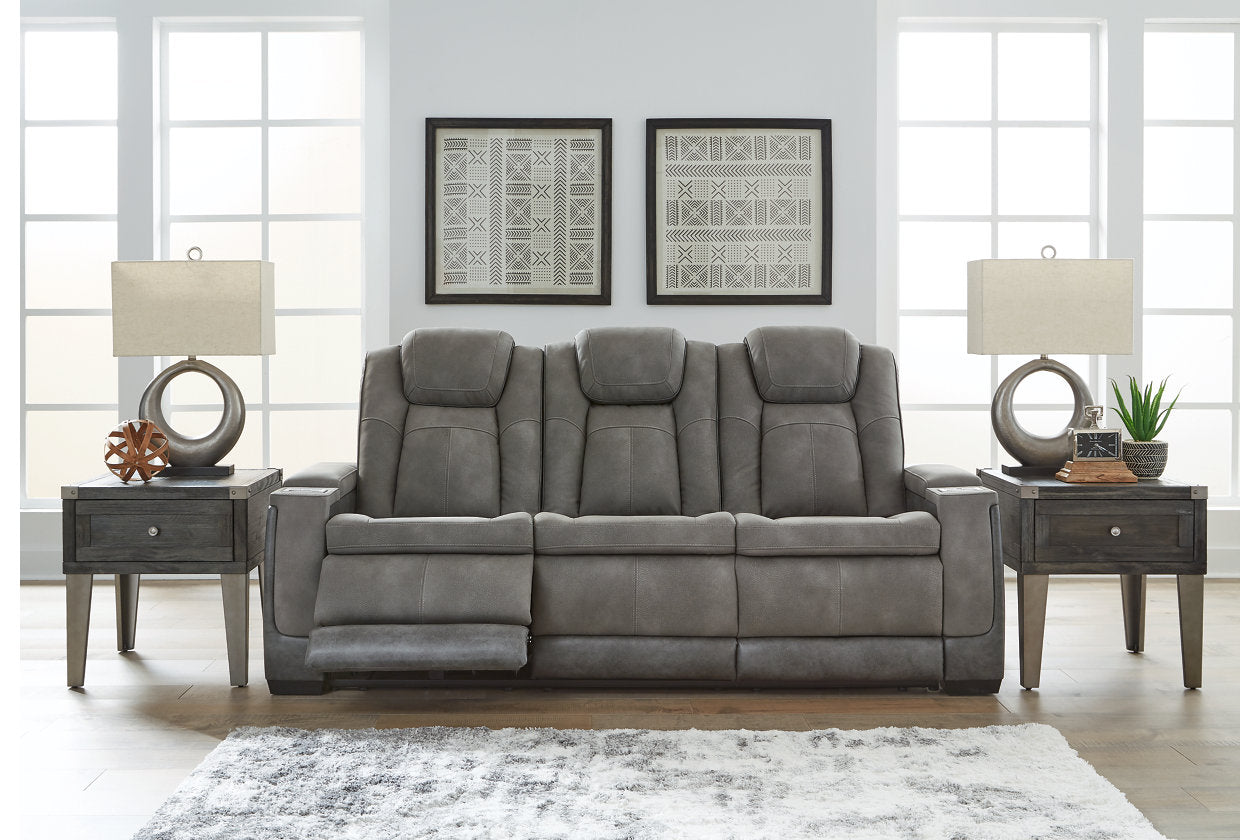 Next-Gen DuraPella Slate Power Reclining Sofa from Ashley - Luna Furniture