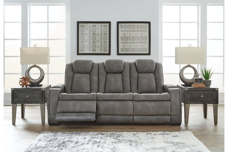 Next-Gen DuraPella Slate Power Reclining Sofa from Ashley - Luna Furniture