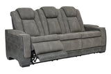 Next-Gen DuraPella Slate Power Reclining Sofa from Ashley - Luna Furniture