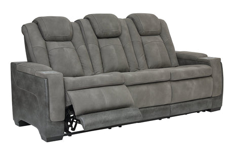 Next-Gen DuraPella Slate Power Reclining Sofa from Ashley - Luna Furniture
