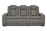 Next-Gen DuraPella Slate Power Reclining Sofa from Ashley - Luna Furniture