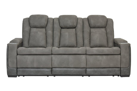 Next-Gen DuraPella Slate Power Reclining Sofa from Ashley - Luna Furniture