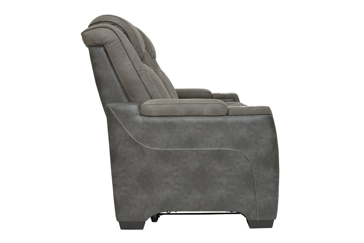 Ashley Next-Gen DuraPella Slate Power Reclining Sofa – Luna Furniture