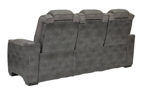Next-Gen DuraPella Slate Power Reclining Sofa from Ashley - Luna Furniture
