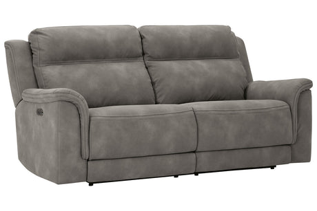 Next-Gen DuraPella Slate Power Reclining Sofa from Ashley - Luna Furniture