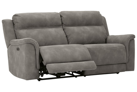 Next-Gen DuraPella Slate Power Reclining Sofa from Ashley - Luna Furniture