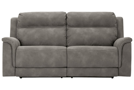 Next-Gen DuraPella Slate Power Reclining Sofa from Ashley - Luna Furniture