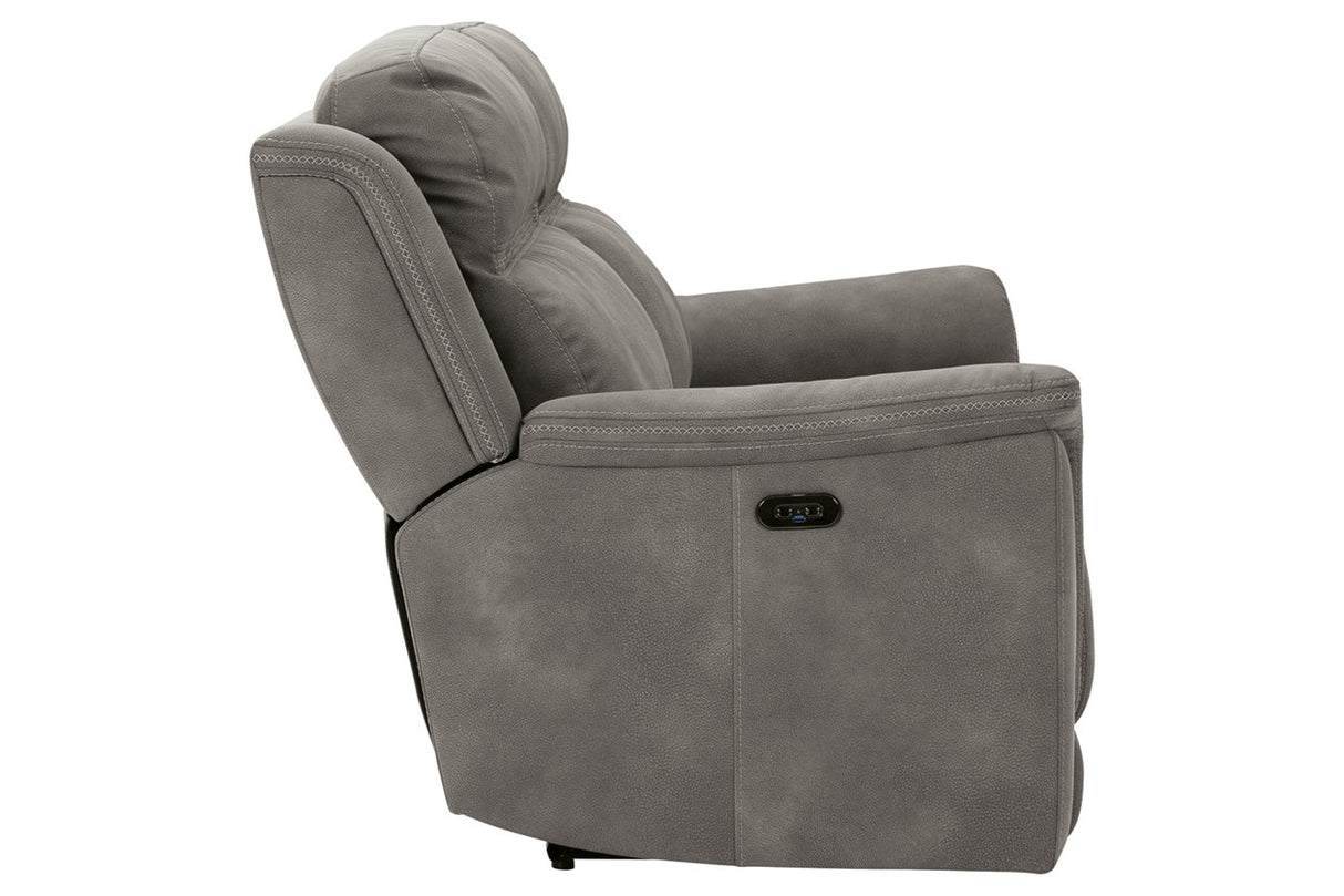 Next-Gen DuraPella Slate Power Reclining Sofa from Ashley - Luna Furniture