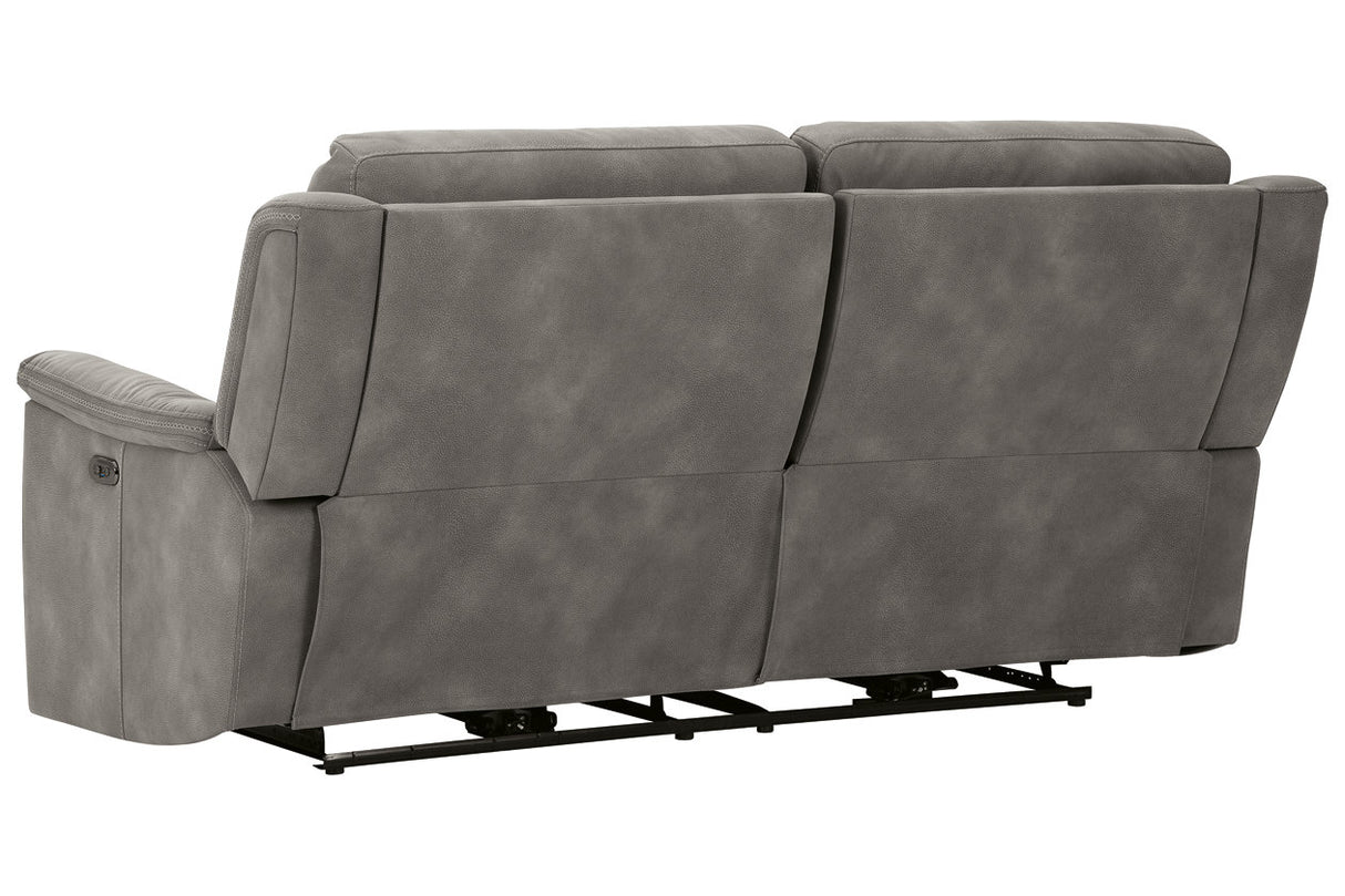 Next-Gen DuraPella Slate Power Reclining Sofa from Ashley - Luna Furniture