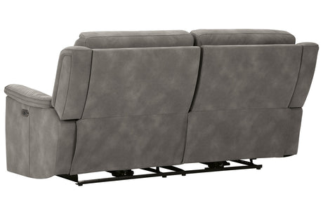 Next-Gen DuraPella Slate Power Reclining Sofa from Ashley - Luna Furniture