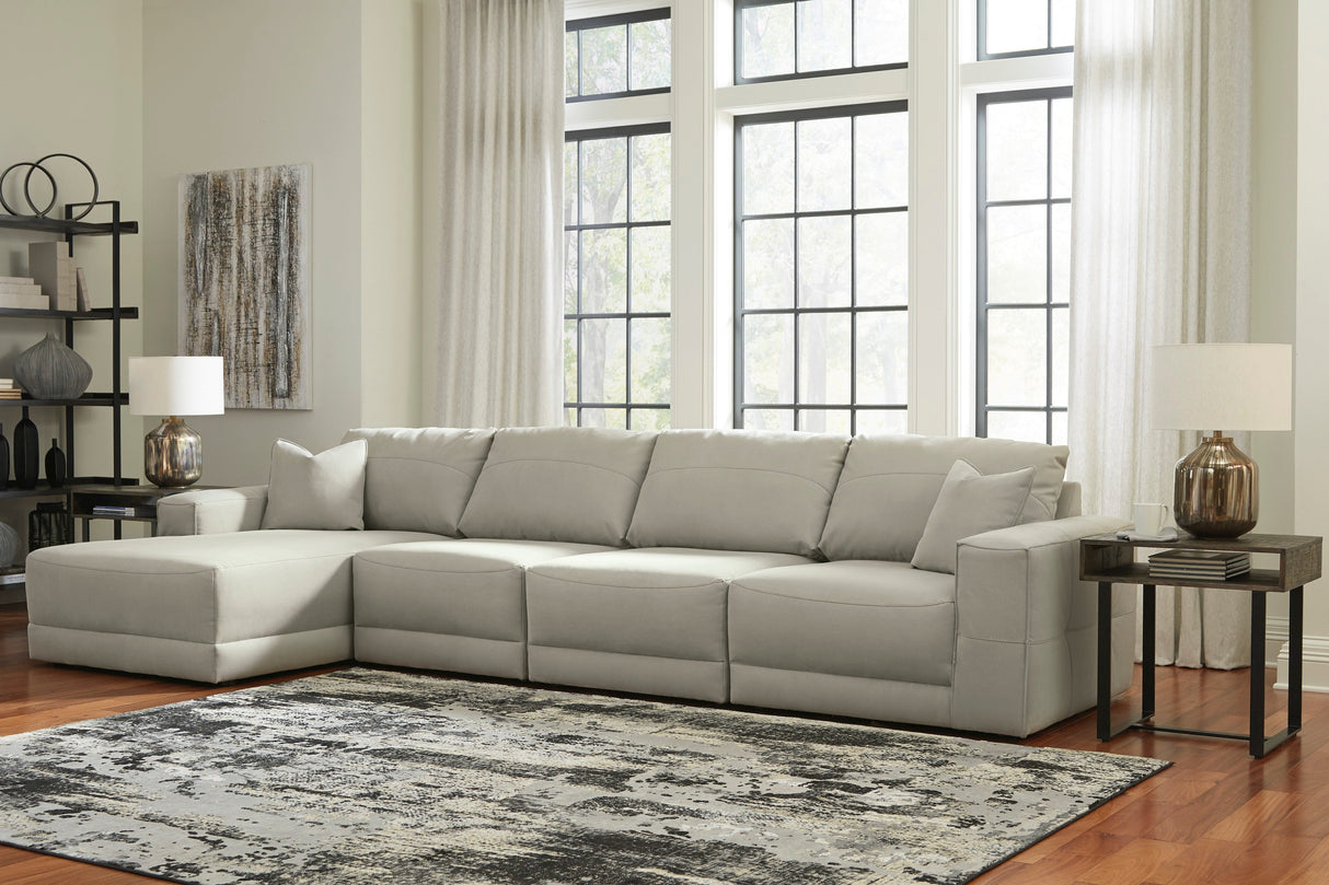 Next-Gen Gaucho Gray 4-Piece LAF Chaise Sectional from Ashley - Luna Furniture