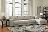 Next-Gen Gaucho Gray 4-Piece RAF Chaise Sectional from Ashley - Luna Furniture