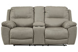 Next-Gen Gaucho Putty Power Reclining Loveseat with Console from Ashley - Luna Furniture