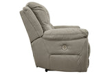 Next-Gen Gaucho Putty Power Reclining Loveseat with Console from Ashley - Luna Furniture