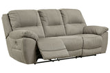 Next-Gen Gaucho Putty Power Reclining Sofa from Ashley - Luna Furniture